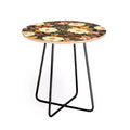 Avenie Boho Floral Autumn Side Round Table - Deny Designs