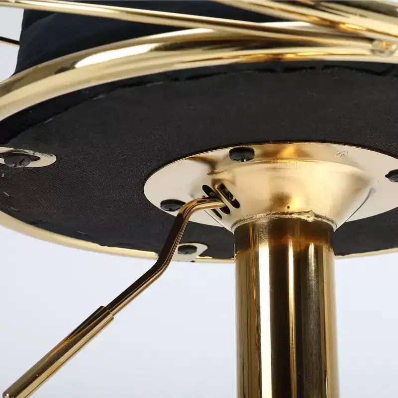 Lot de 2 tabourets de bar pivotants à 360 degrés de style moderne avec base réglable en métal